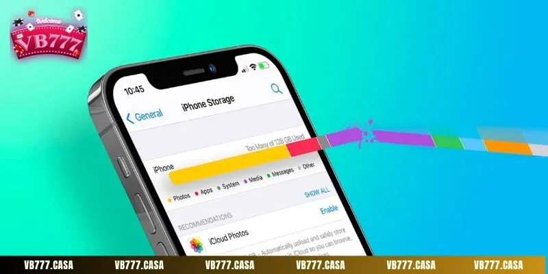 Đảm bảo dung lượng trống trên điện thoại vừa đủ để tải app VB777 