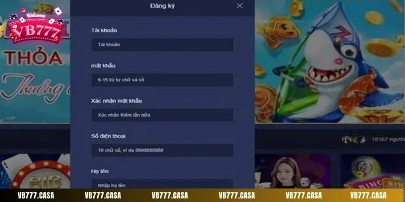 Thao tác đăng ký đơn giản dễ hiểu giúp hội viên thực hiện nhanh chóng